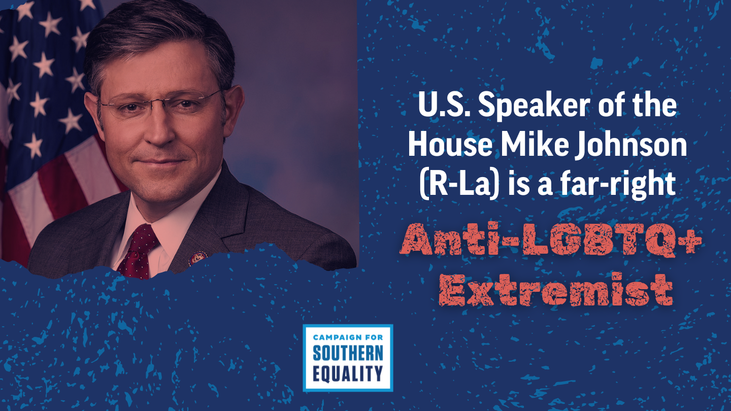 Rep Mike Johnson R La Longtime Anti Lgbtq Extremist Elected Speaker Of The House 4914