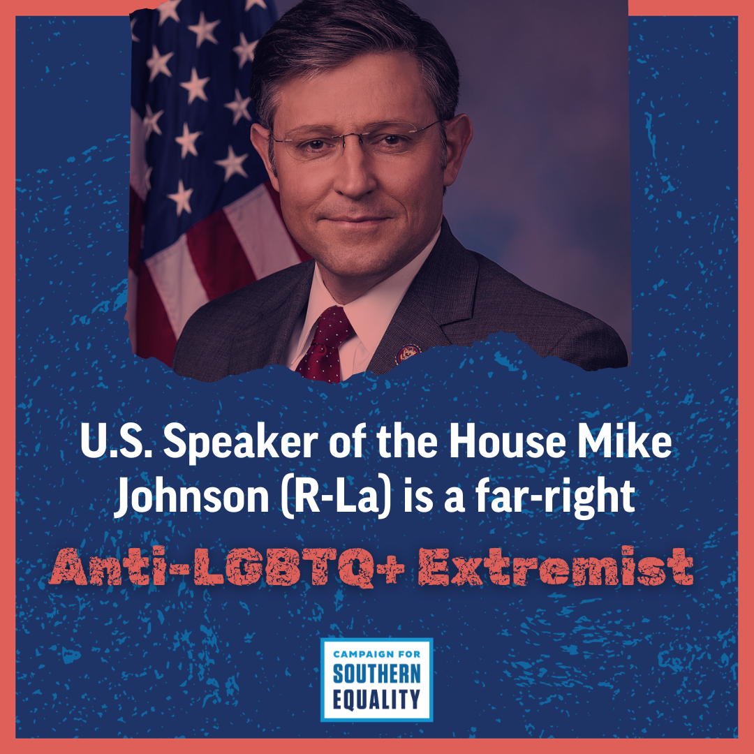 Rep. Mike Johnson (RLa.), Longtime AntiLGBTQ+ Extremist, Elected