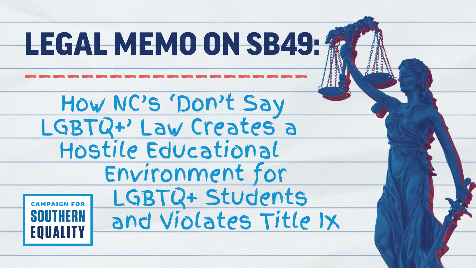 New Legal Memo Highlights How Ncs “dont Say Lgbtq” Law Directly Violates Federal Title Ix 0226