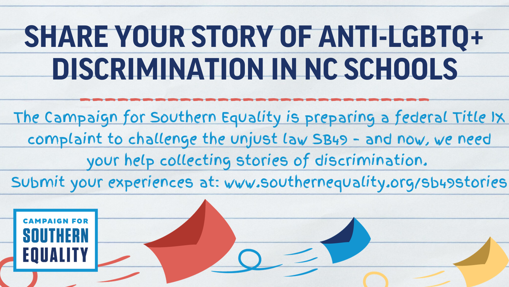 Share Your Story Of Anti-LGBTQ Discrimination In NC Schools For A Title ...